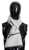 Givenchy Elegant Monochrome Wool-silk Blend Scarf In Black