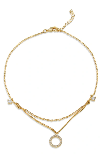 Savvy Cie Jewels 18k Yellow Gold Plated Cz Anklet In White