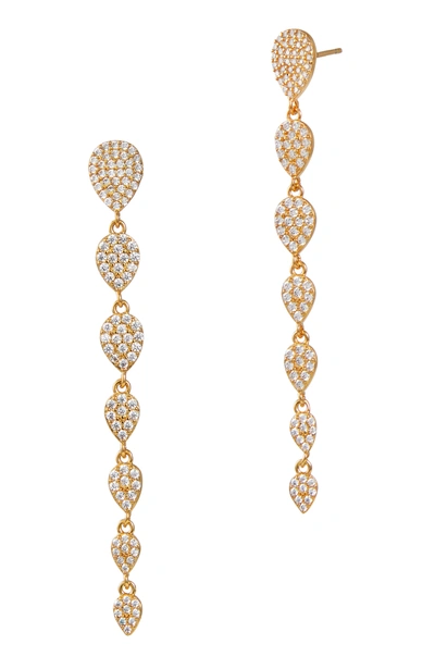 Savvy Cie Jewels Sterling Silver 2.25" Drop In White