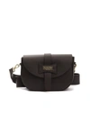 Pompei Donatella Chic Leather Crossbody Women's Bag In Black