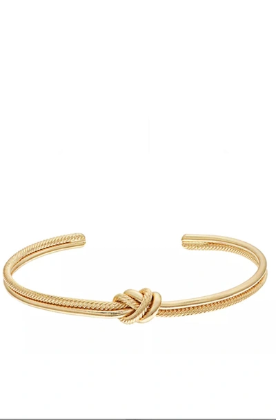 Liv Oliver 18k Gold Knotted Bangle