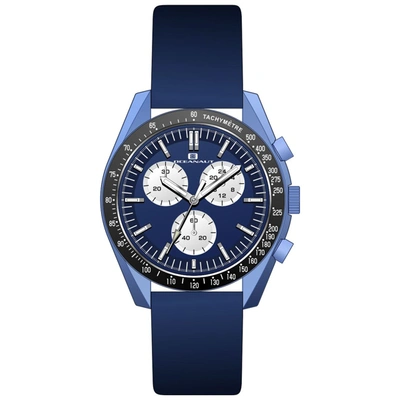 Oceanaut Orbit Chronograph Quartz Blue Dial Mens Watch Oc7584 In Black / Blue