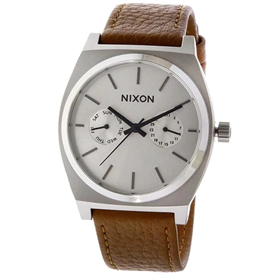 Nixon Women's Time Teller Silver Dial Watch In White