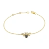 SABRINA DESIGNS 14k Gold & Black Diamond Bumble Bee Bracelet