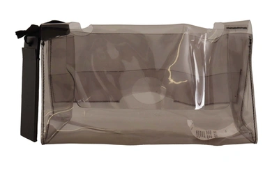 Pinko Black Clear Plastic Transparent Pouch Purse Clutch Bag In Multi