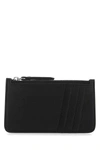 Maison Margiela Men's Leather Card Holder In Black