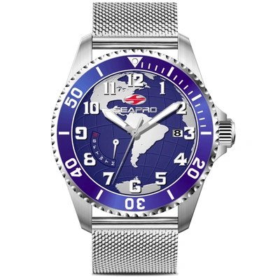 Seapro Men's Voyager Blue Dial Watch In Purple