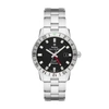 ZODIAC MEN'S SUPER SEA WOLF GMT AUTOMATIC, SILVER-TONE STAINLESS STEEL WATCH