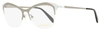 Emilio Pucci Women's Geometric Eyeglasses Ep5074 008 Ruthenium/white/black 53mm