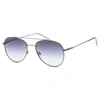Calvin Klein Blue Gradient Pilot Ladies Sunglasses Ck20120s 008 55 In Silver