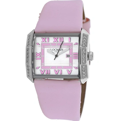 Locman Women's Mother Of Pearl Dial Watch In Purple