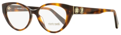 Roberto Cavalli Women's Cateye Eyeglasses Rc5106 052 Havana 52mm In Brown