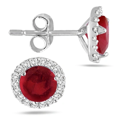 The Eternal Fit 14k 1.14 Ct. Tw. Ruby Earrings In Red
