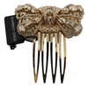 DOLCE & GABBANA Dolce & Gabbana Brass Clear Crystal Hair Stick Accessory Women's Comb