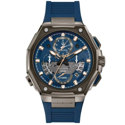 BULOVA MEN'S BLUE DIAL WATCH