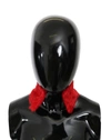 Dolce & Gabbana Red Fur Neck Collar Wrap Lambskin Scarf In Red