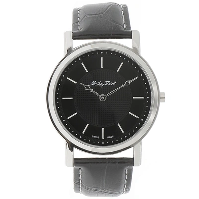 Mathey-tissot Men's City Black Dial Watch In Silver