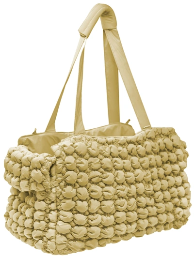 Pet Life Bubble Vogue Ultra-plush Pet Carrier In Gold