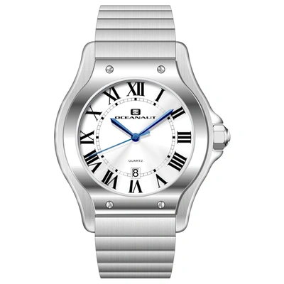 Oceanaut Men's Rayonner Silver Dial Watch In Blue / Silver