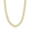 SIMONA STERLING SILVER 8MM MICRO PAVE MONACO CHAIN - GOLD PLATED