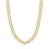 Simona Sterling Silver 8mm Micro Pave Monaco Chain - Gold Plated