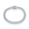 SIMONA STERLING SILVER 8MM MICRO PAVE MONACO BRACELET