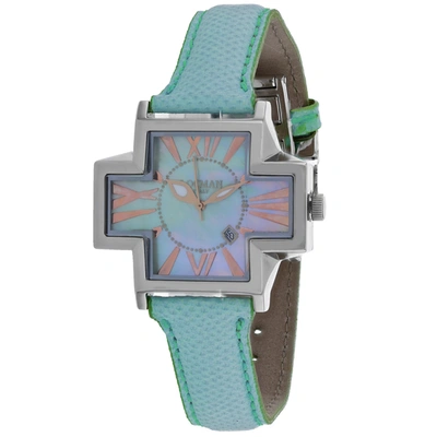 Locman Women's Italy Plus Mother Of Pearl Dial Watch In Blue / Gold Tone / Mop / Mother Of Pearl / Rose / Rose Gold Tone