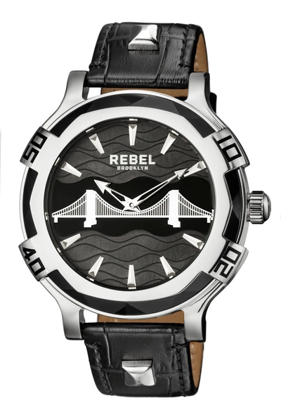 Rebel Mens Brooklyn Bridge In Black