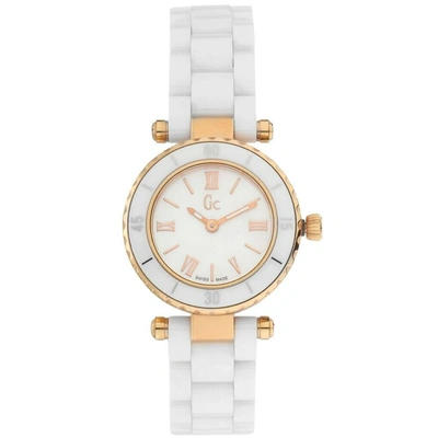 Guess Women's Classic Mother Of Pearl Dial Watch In Gold