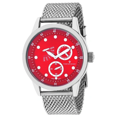 Christian Van Sant Rio Quartz Red Dial Mens Watch Cv8716