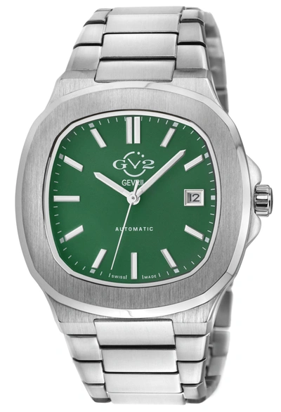 Gv2 Automatic Men's Potente Green Dial 316l Stainless Steel Bracelet Watch