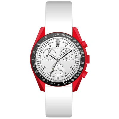 Oceanaut Orbit Chronograph Quartz White Dial Mens Watch Oc7588 In Black