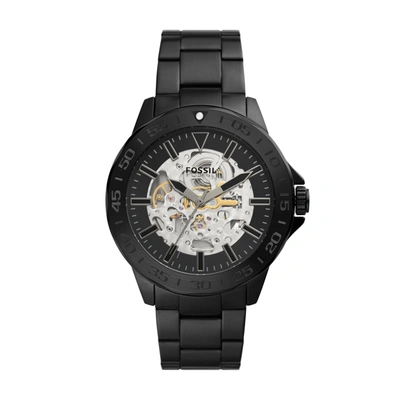 Fossil Men's Bannon Automatic, Black-tone Stainless Steel Watch