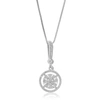 Vir Jewels 1/10 Cttw Lab Grown Diamond Heart Pendant Necklace .925 Sterling Silver 2/5 Inch With 18 Inch Chain In Silver