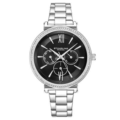 Stuhrling Original Aria 3908 Quartz 40mm Classic In Silver
