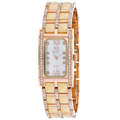 Roberto Bianci Women's Mop Dial Watch In Two Tone  / Gold Tone / Mop / Mother Of Pearl / Rose / Rose Gold Tone