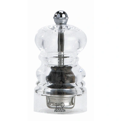 PEUGEOT NANCY SALT MILL ACRYLIC, 4-INCH CLEAR