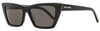 SAINT LAURENT Saint Laurent Women's Cateye Sunglasses SL 276 Mica 001 Shiny Black 53mm