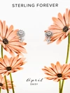 Sterling Forever Sterling Silver Birth Flower Earring Studs - April