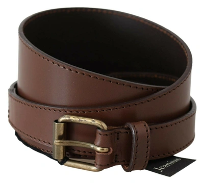 PLEIN SUD GENUINE LEATHER RUSTIC METAL BUCKLE WOMEN'S BELT