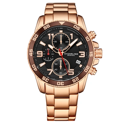 STUHRLING ORIGINAL CONCORSO 3957 QUARTZ 40MM CHRONOGRAPH