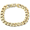 Pompeii3 Solid 14k, 18k Gold, Or Platinum 10.5mm Cuban Link Men's Chain Bracelet 45-75 Grams In White