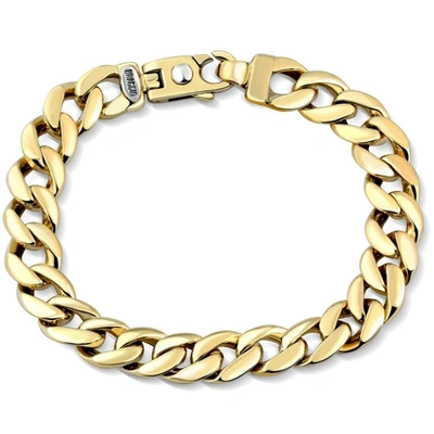 Pompeii3 Solid 14k, 18k Gold, Or Platinum 10.5mm Cuban Link Men's Chain Bracelet 45-75 Grams In White