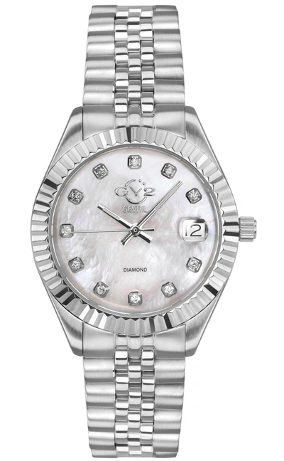 Gv2 Naples Womens Diamond Watch In Silver