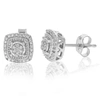 Vir Jewels 1/10 Cttw Round Lab Grown Diamond Stud Earring .925 Sterling Silver Prong Set In Silver