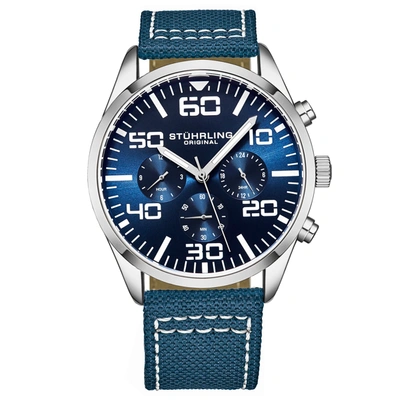 Stuhrling Original 4001 Quartz 42mm Aviator In Multi