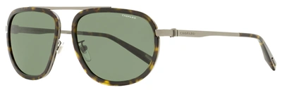 Chopard Men's Rectangular Sunglasses Schc31 568w Gunmetal/havana 59mm In Green
