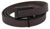 COSTUME NATIONAL LEATHER TACTICAL LOGO BUCKLE WOMEN'S