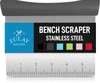Zulay Kitchen Multi-purpose Bench Scraper & Chopper Square In Grey