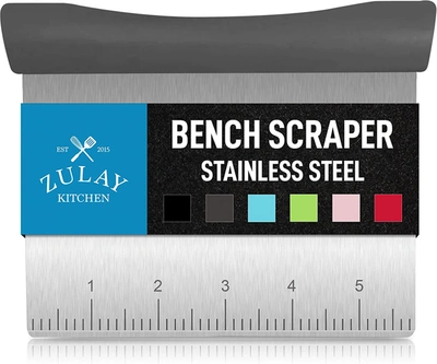 ZULAY KITCHEN MULTI-PURPOSE BENCH SCRAPER & CHOPPER SQUARE